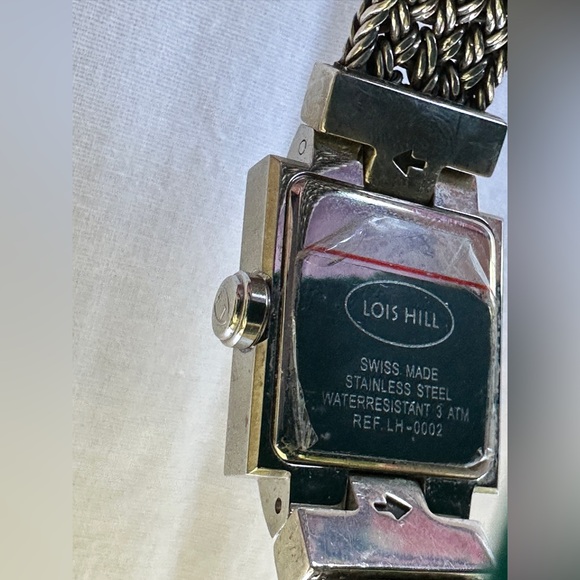 Lois Hill Stainless Steel Fleur De Lis Womans Swiss Made Watch